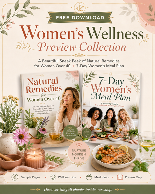 Cover of the free Women's Wellness Preview Collection ebook from Rory's Digital & Nutritional Products