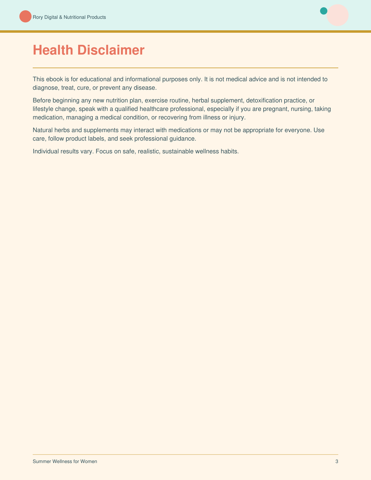 Summer Wellness for Women — page 3