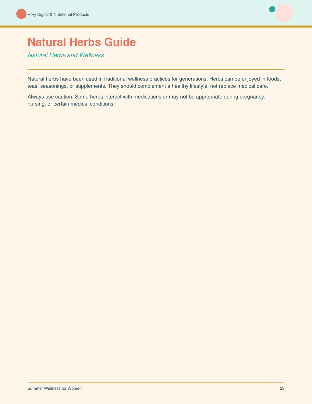 Summer Wellness for Women — page 29