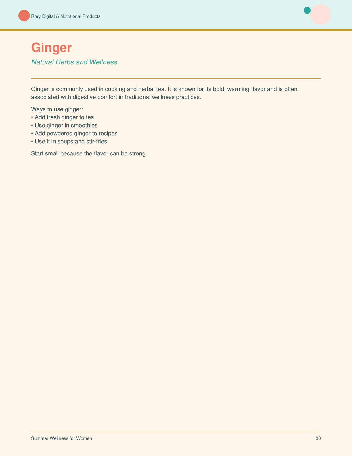 Summer Wellness for Women — page 30