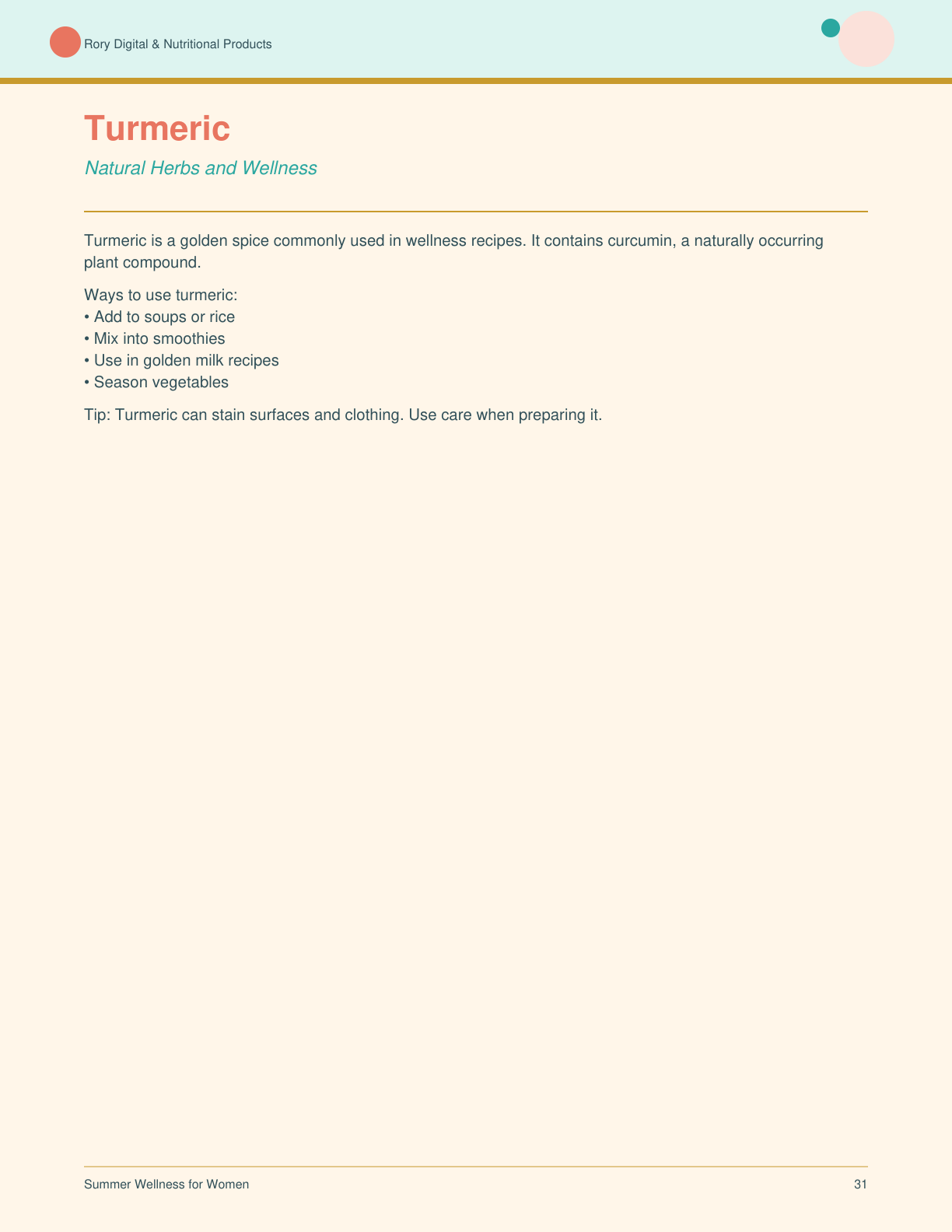 Summer Wellness for Women — page 31