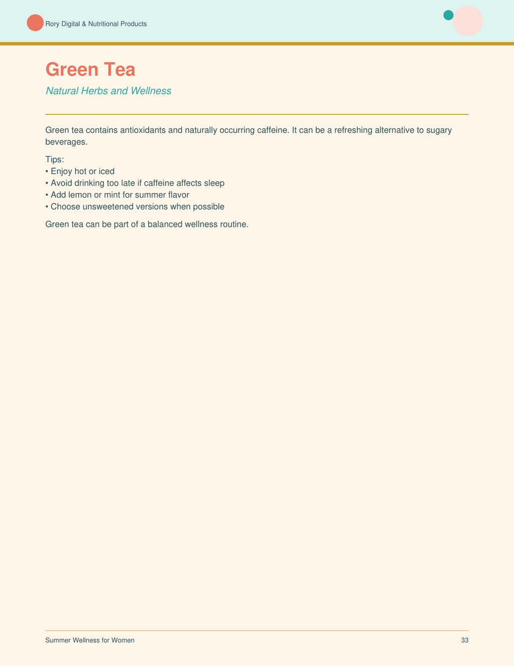 Summer Wellness for Women — page 33