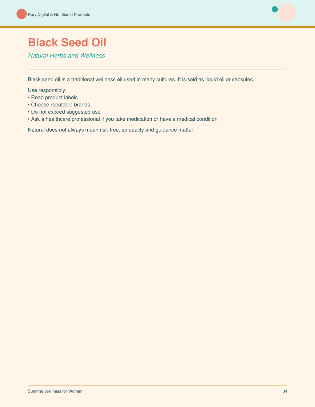 Summer Wellness for Women — page 34