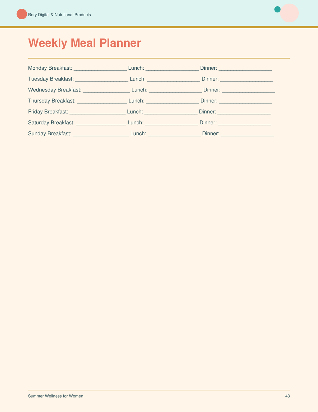 Summer Wellness for Women — page 43