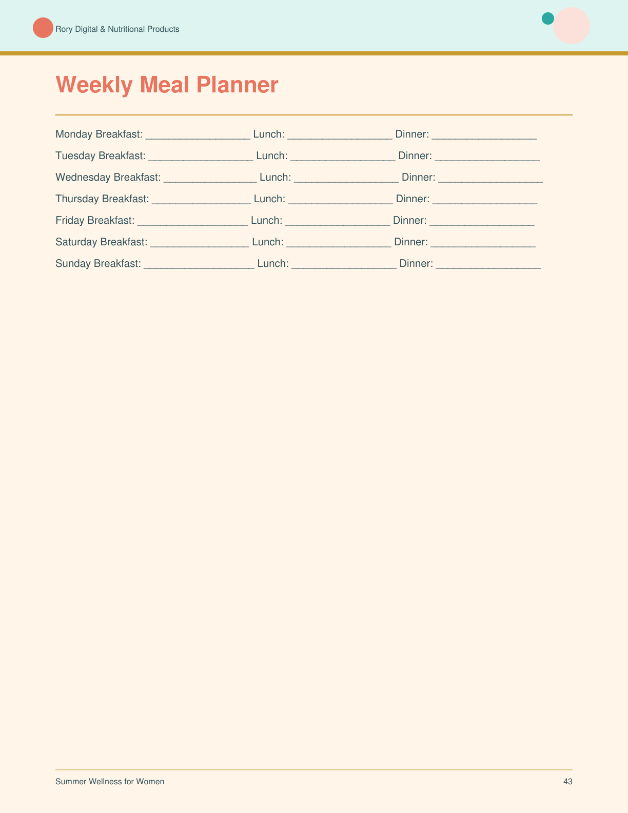 Summer Wellness for Women — page 43