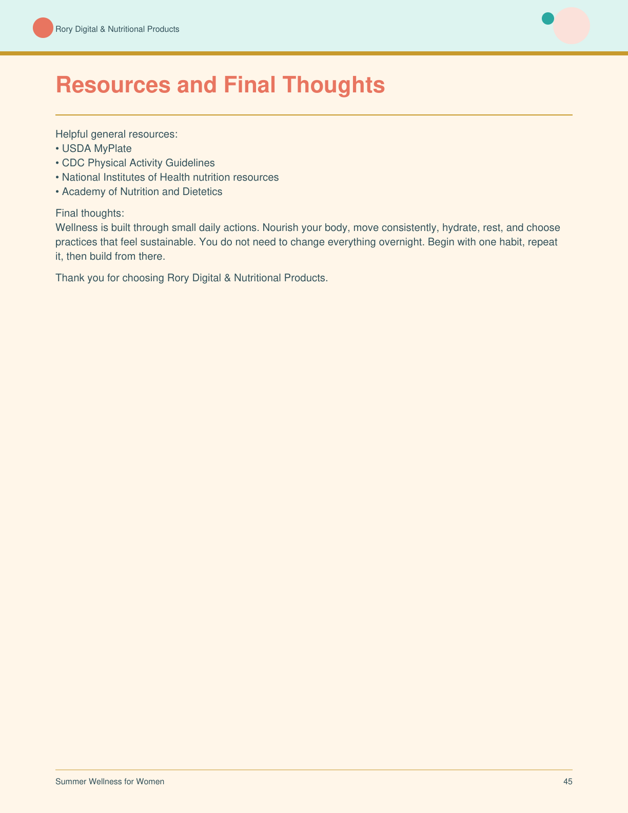 Summer Wellness for Women — page 45