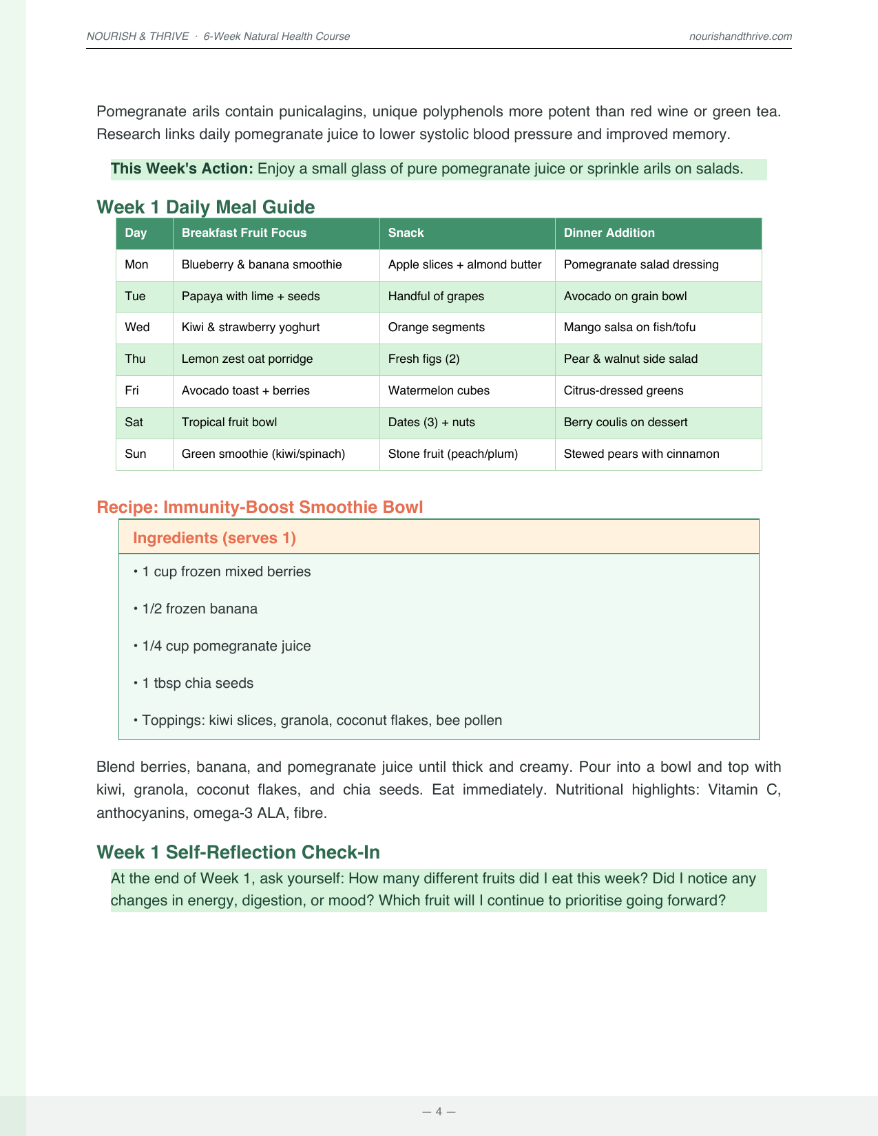 Nourish & Thrive: A Complete 6-Week Natural Health & Nutrition Course - Rory's Digital & Nutritional Products