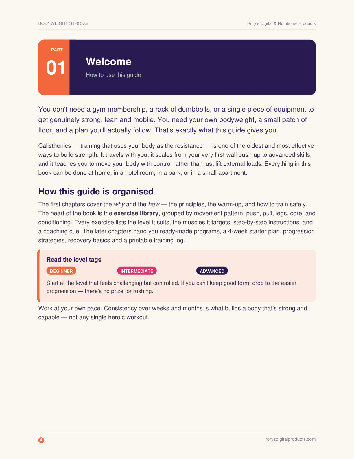 Bodyweight Calisthenics Guide — page 4