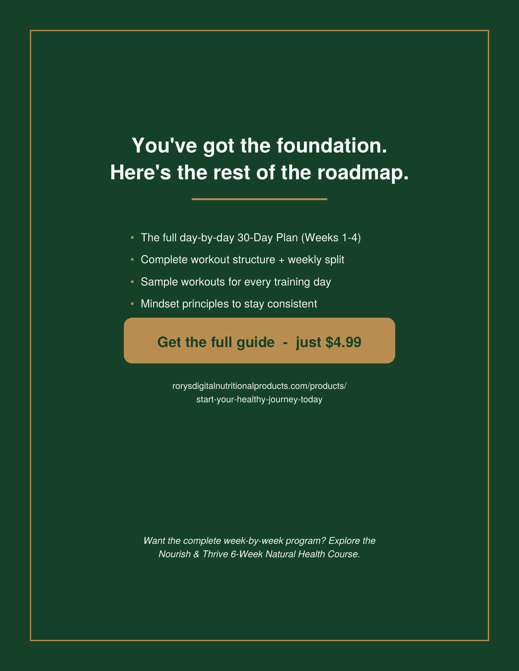 Free Preview — Start Your Healthy Journey