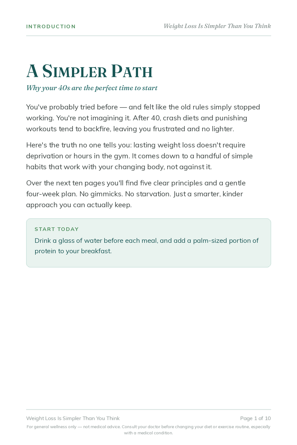 Weight Loss Is Simpler Than You Think - Rory's Digital & Nutritional Products
