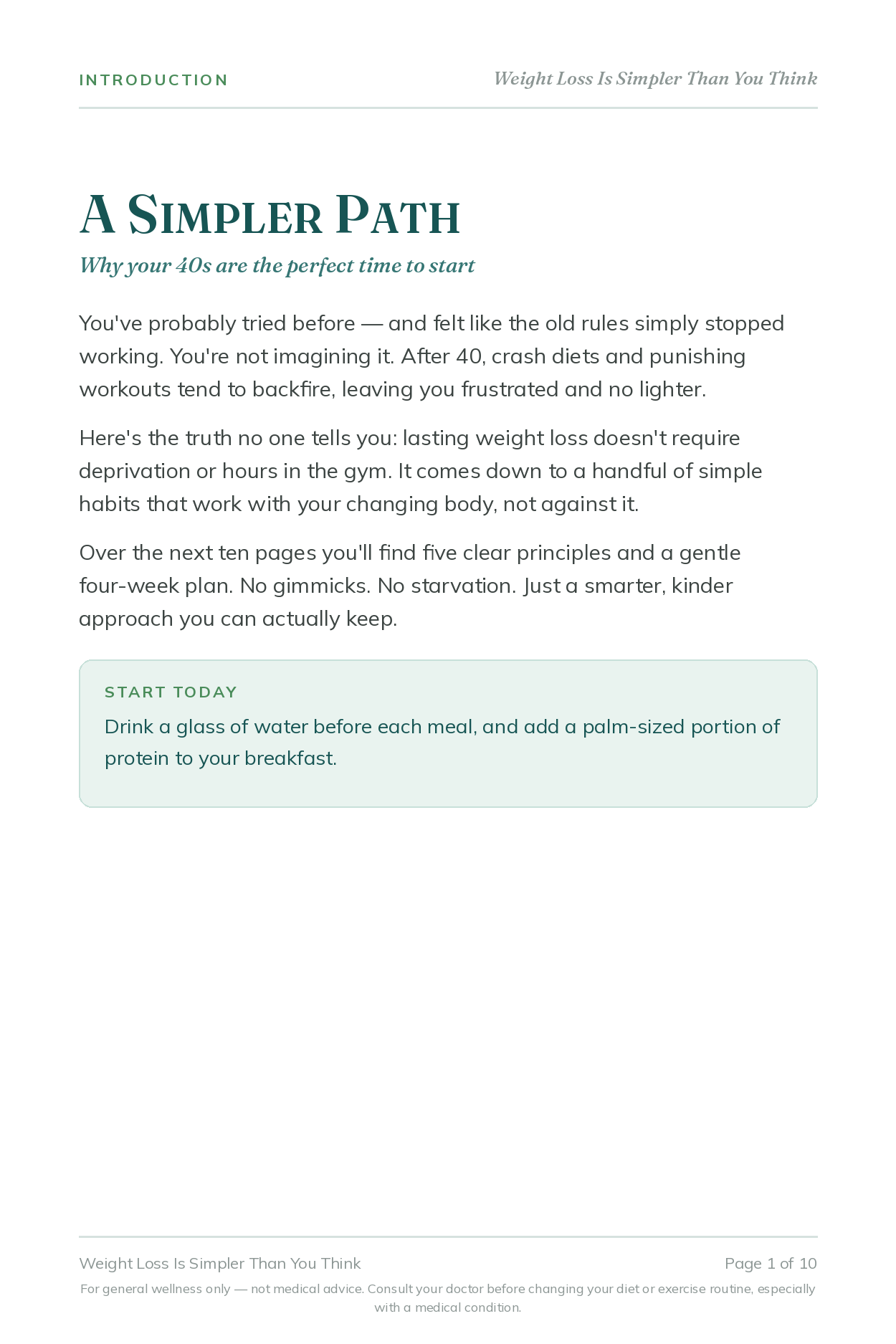Weight Loss Is Simpler Than You Think - Rory's Digital & Nutritional Products