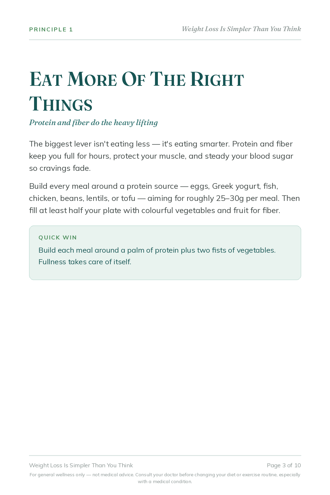 Weight Loss Is Simpler Than You Think - Rory's Digital & Nutritional Products