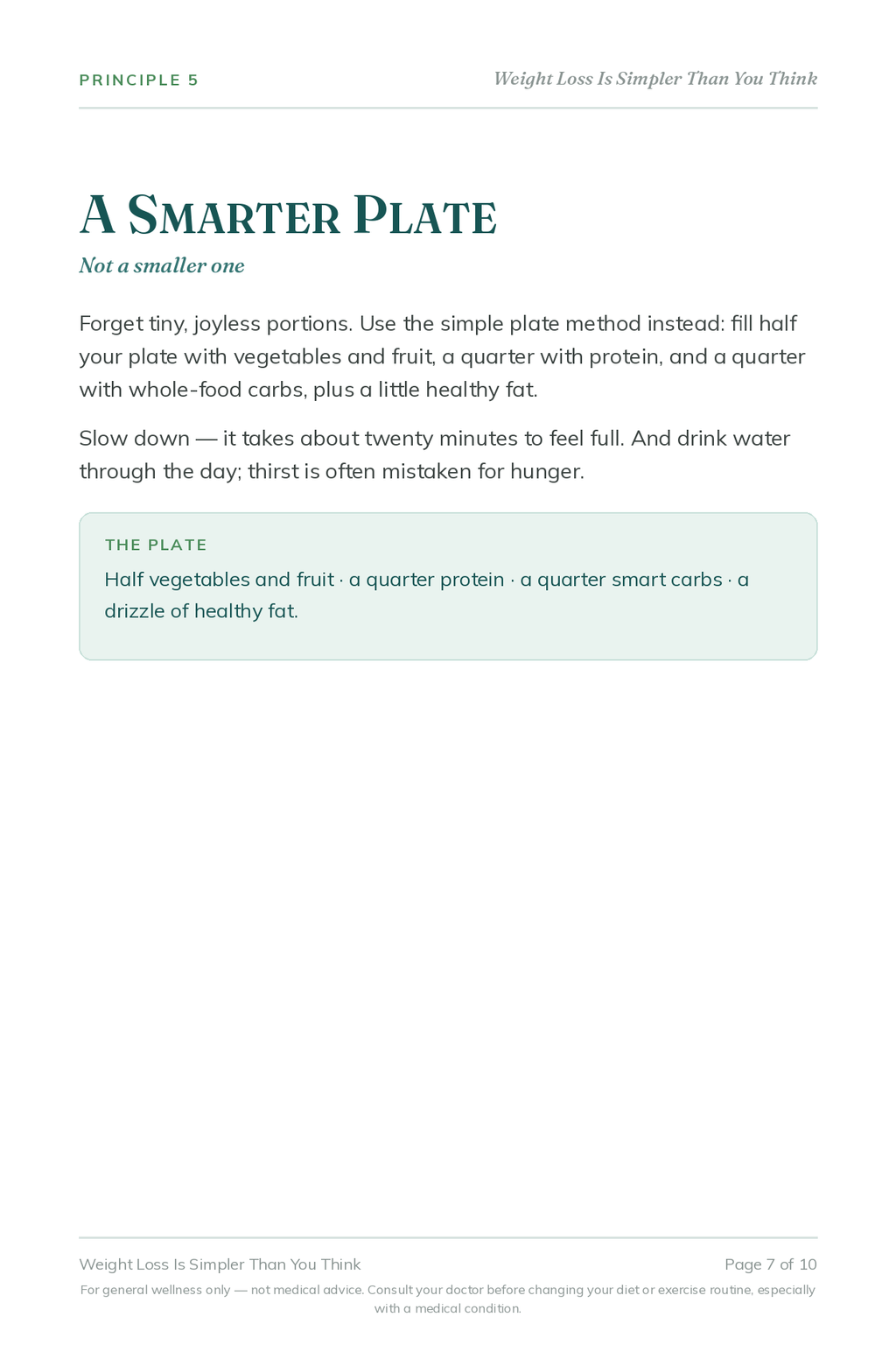 Weight Loss Made Simple — building a smarter plate